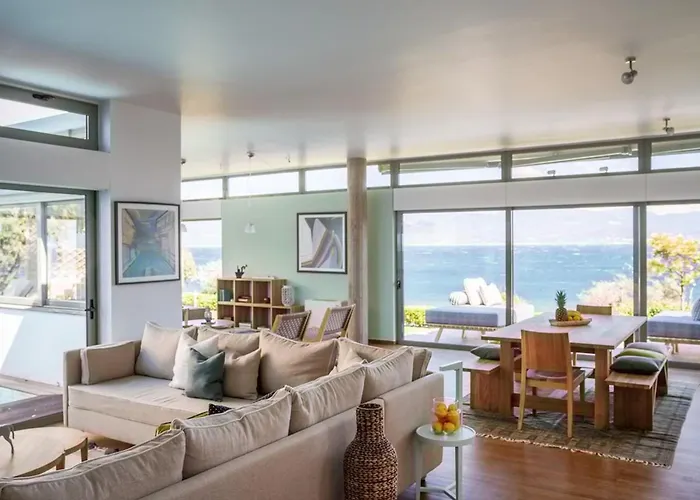 Lefkon With Pool By The Sea - Npeloponnese Вилла Kato Rodini