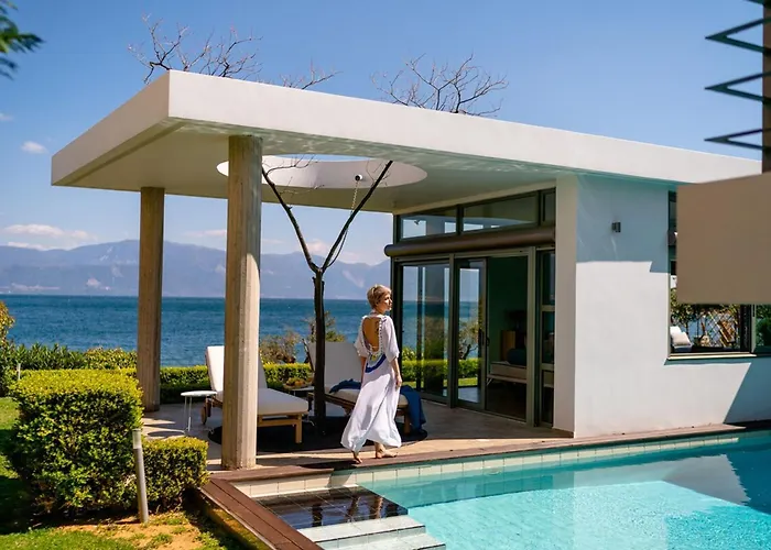 Вилла Lefkon With Pool By The Sea - Npeloponnese Kato Rodini